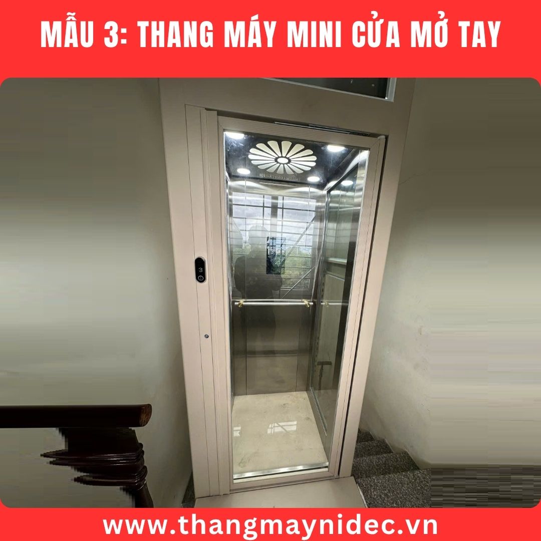 Thang máy mini cáp kéo siêu nhỏ